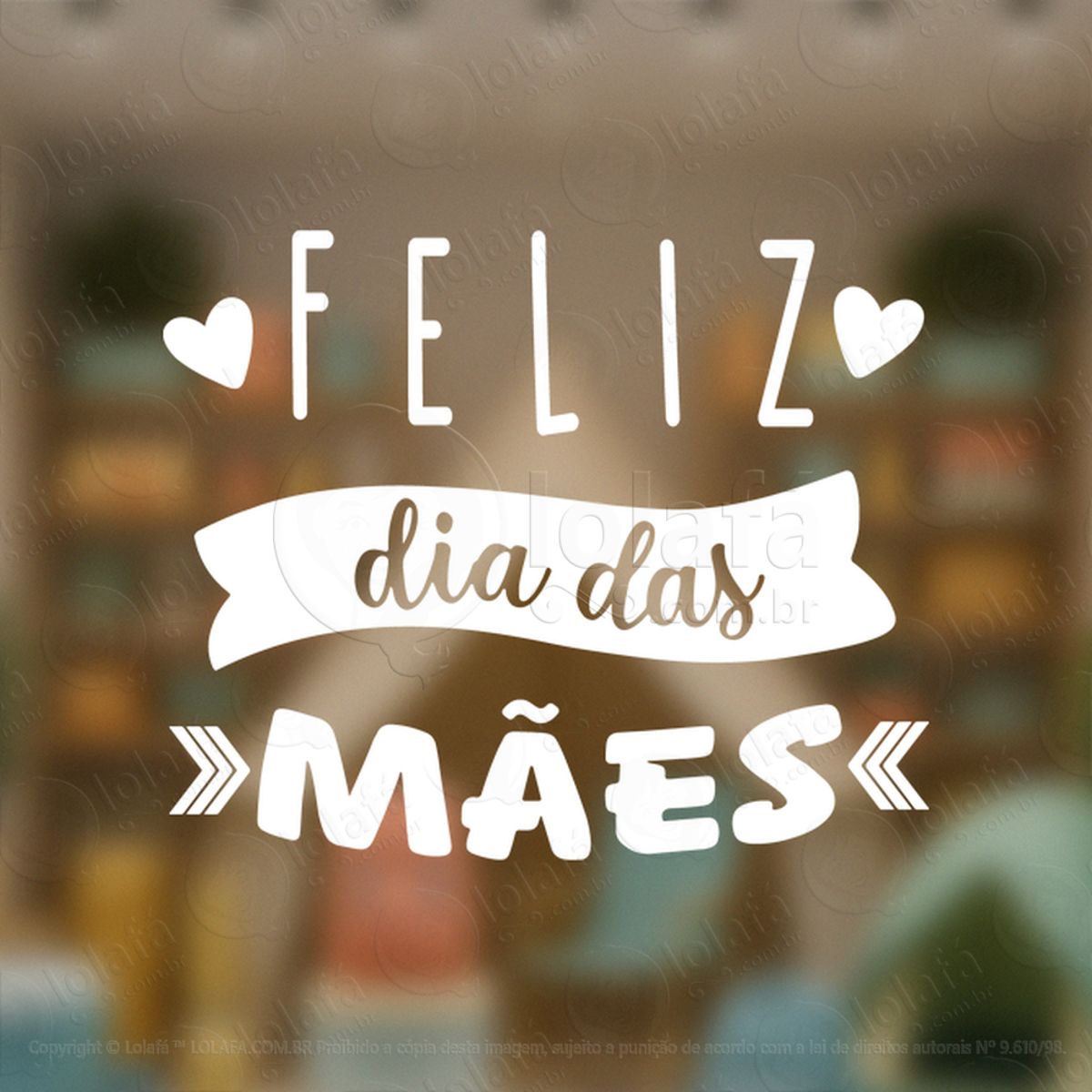 Feliz Dia Das Mães Decoração Loja Adesivos Para Vitrine Dia Das Mães Mod:571