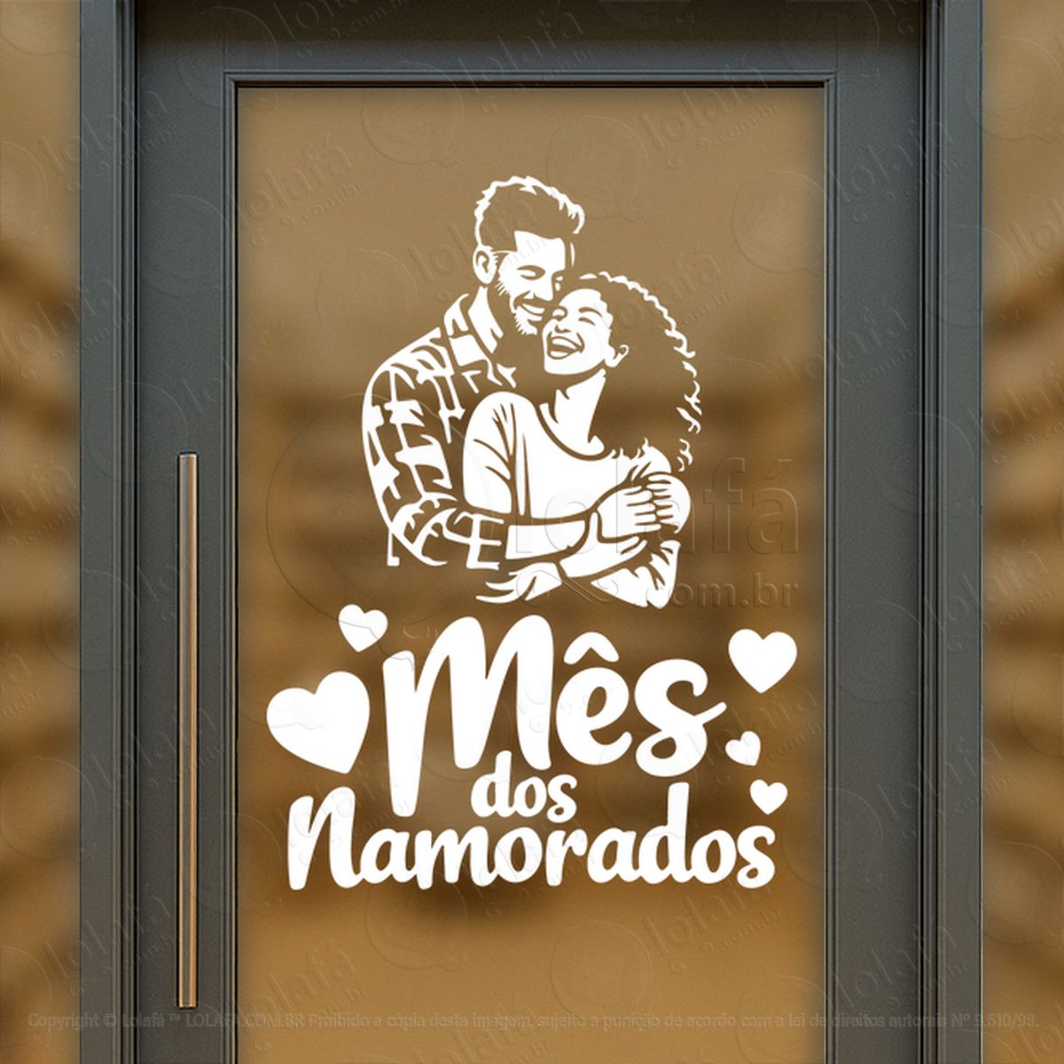 Mês Dos Namorados Decoração Loja Adesivos Para Vitrine Dia Dos Namorados Mod:782