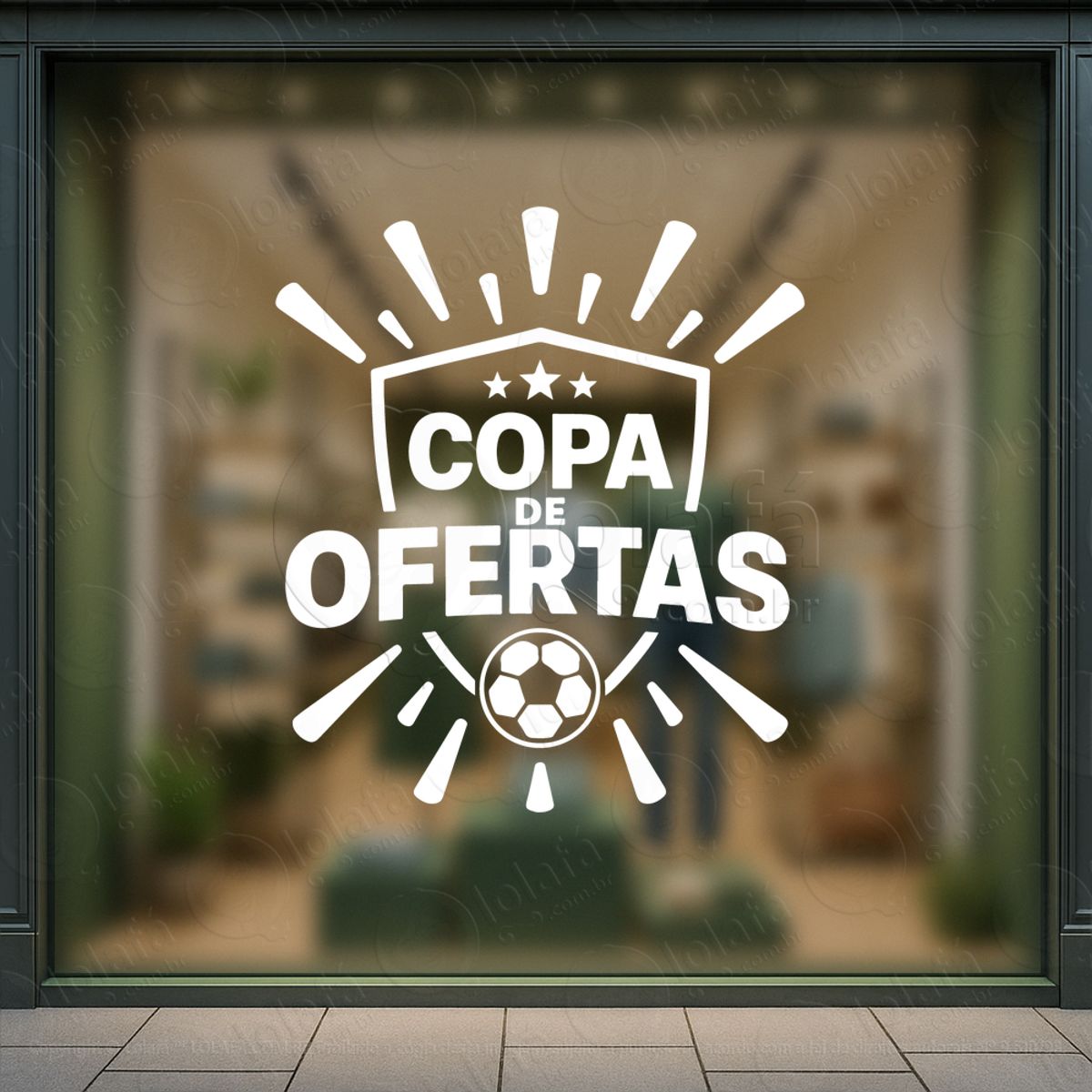 Copa de Promoção Seleção de Ofertas Adesivos Para Vitrine Copa Mod:862