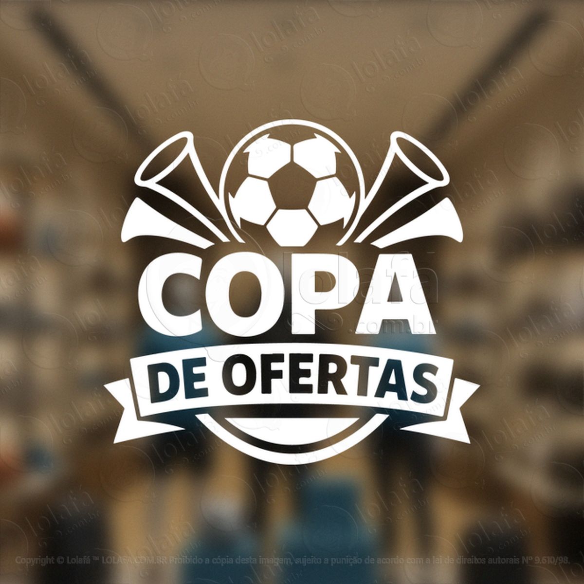 Copa de Promoção Seleção de Ofertas Adesivos Para Vitrine Copa Mod:868