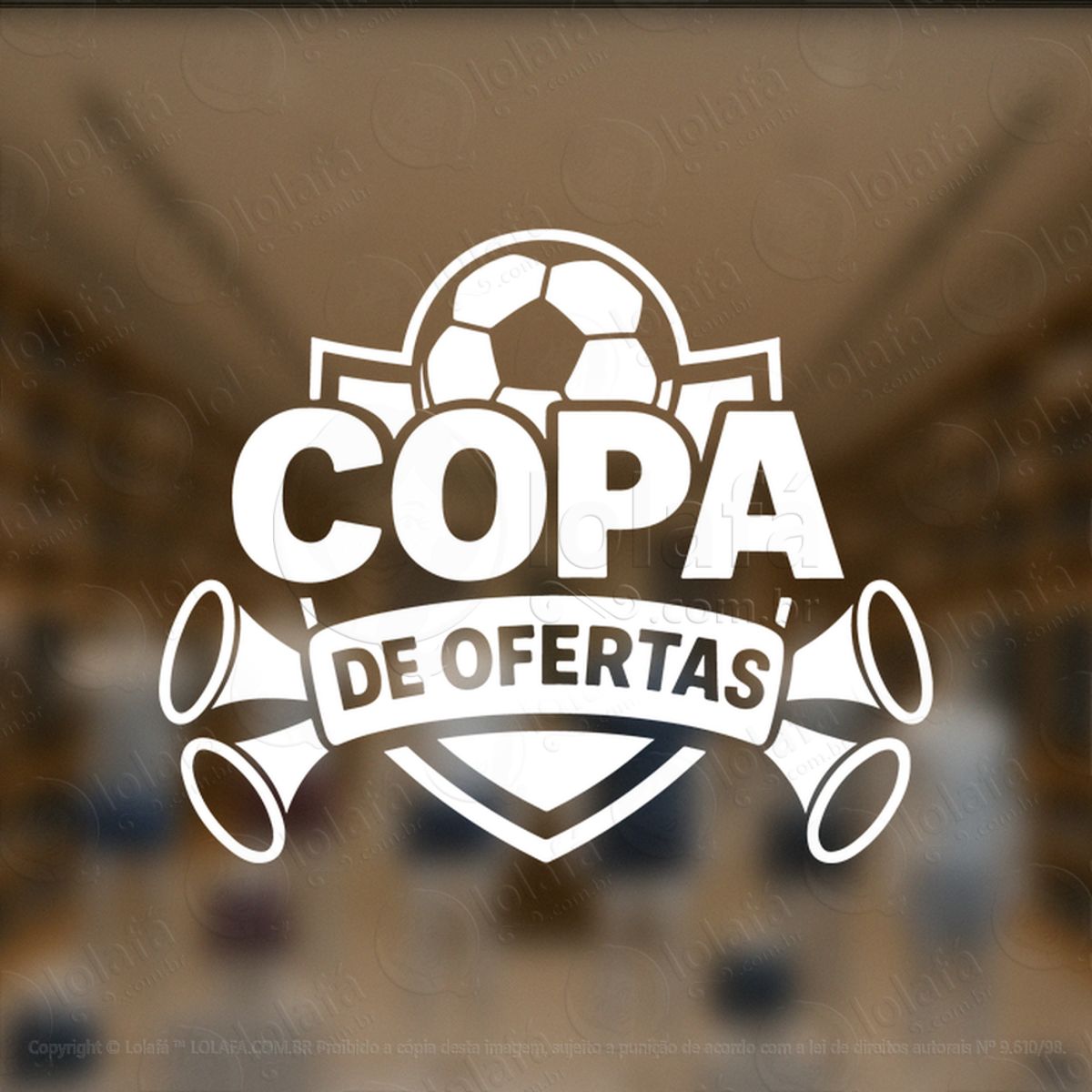 Copa de Promoção Seleção de Ofertas Adesivos Para Vitrine Copa Mod:875