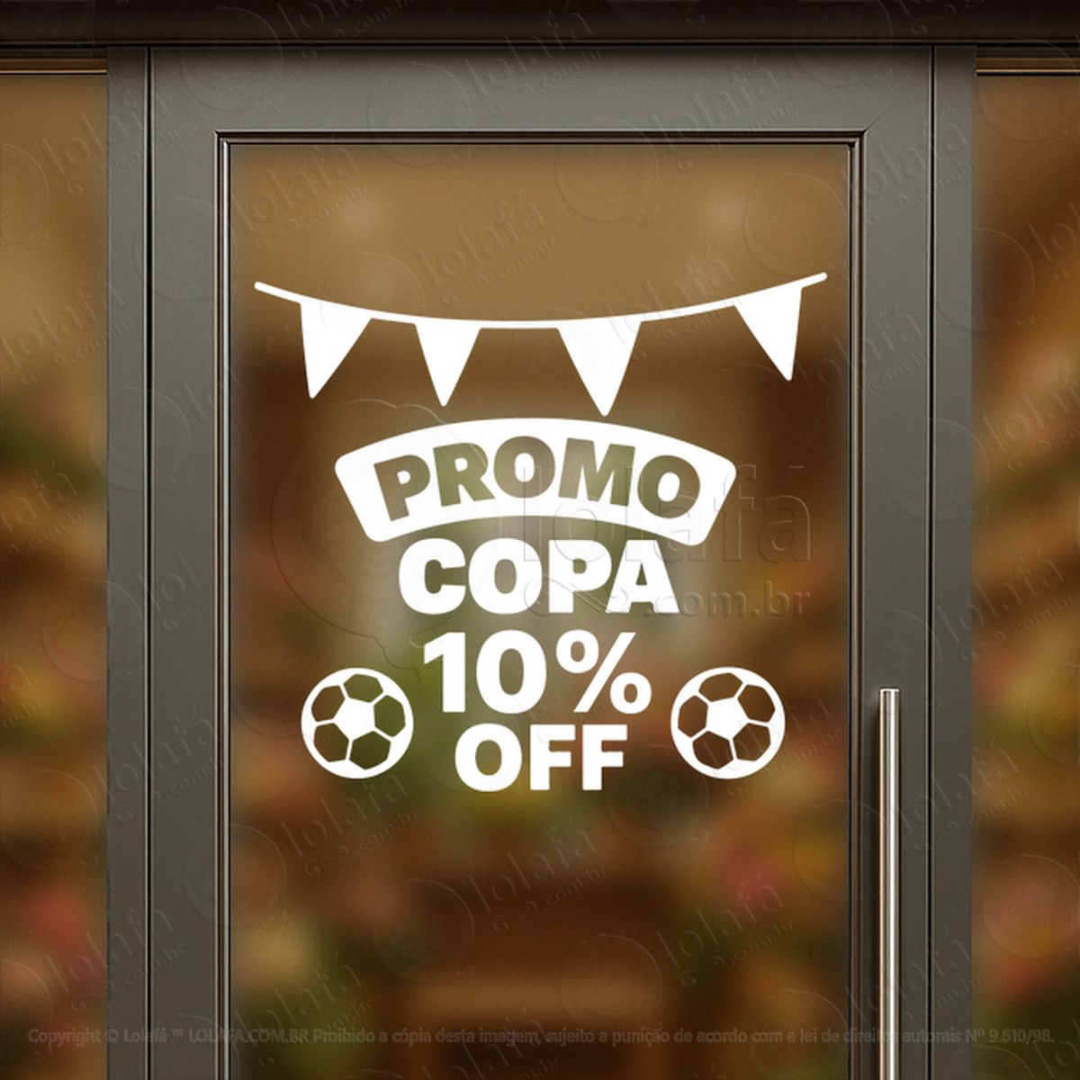 Copa de Promoção Seleção de Ofertas Adesivos Para Vitrine Copa Mod:876