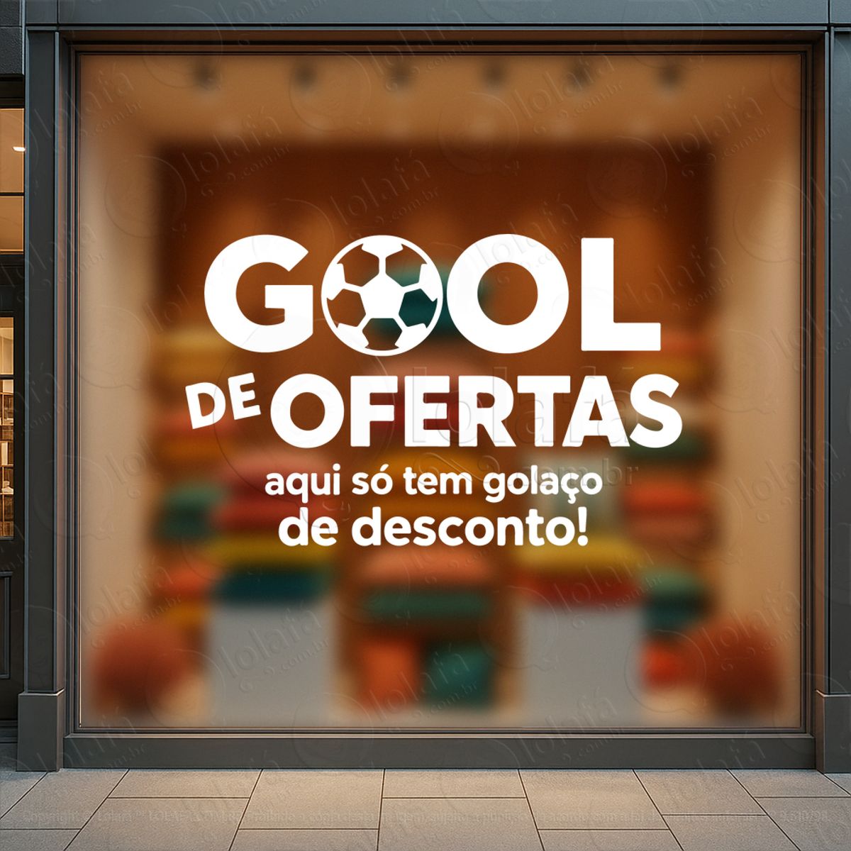 Gool de Ofertas Adesivos Para Vitrine Copa Mod:880