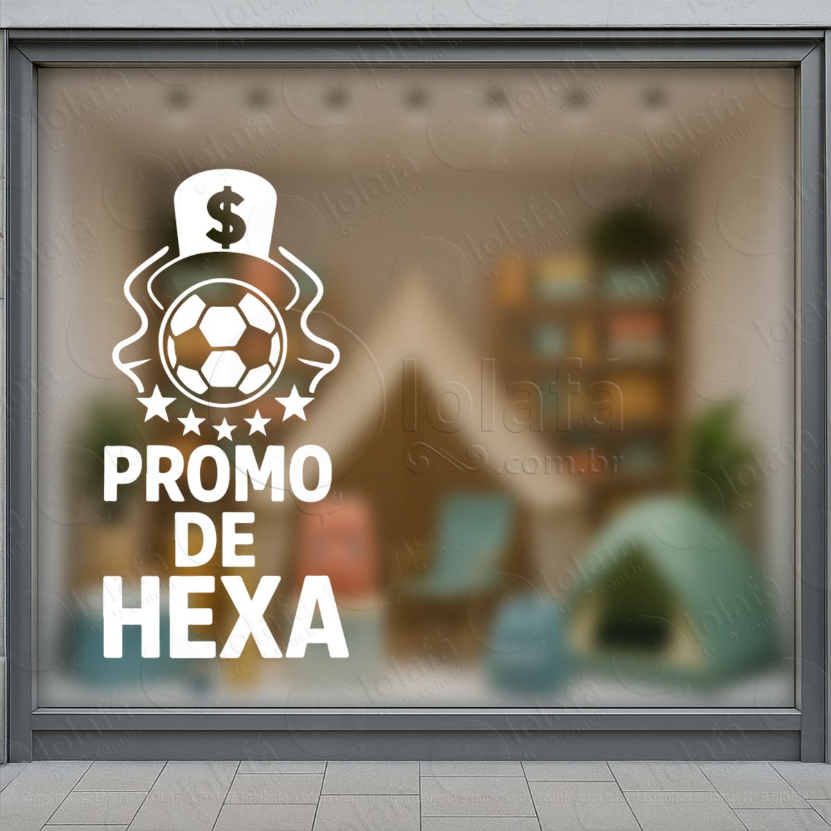 Copa de Promoção Seleção de Ofertas Adesivos Para Vitrine Copa Mod:884