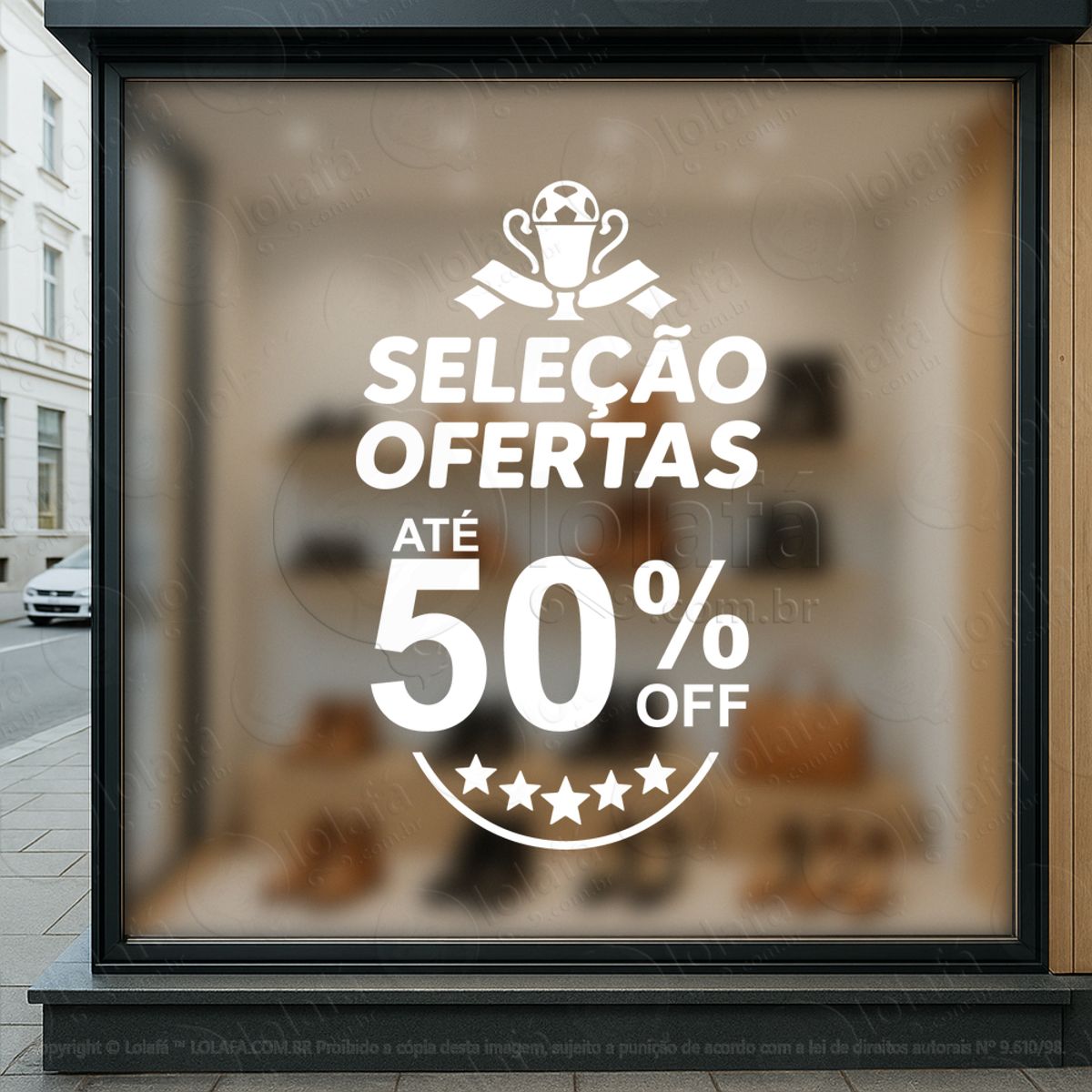 Copa de Promoção Seleção de Ofertas Adesivos Para Vitrine Copa Mod:894