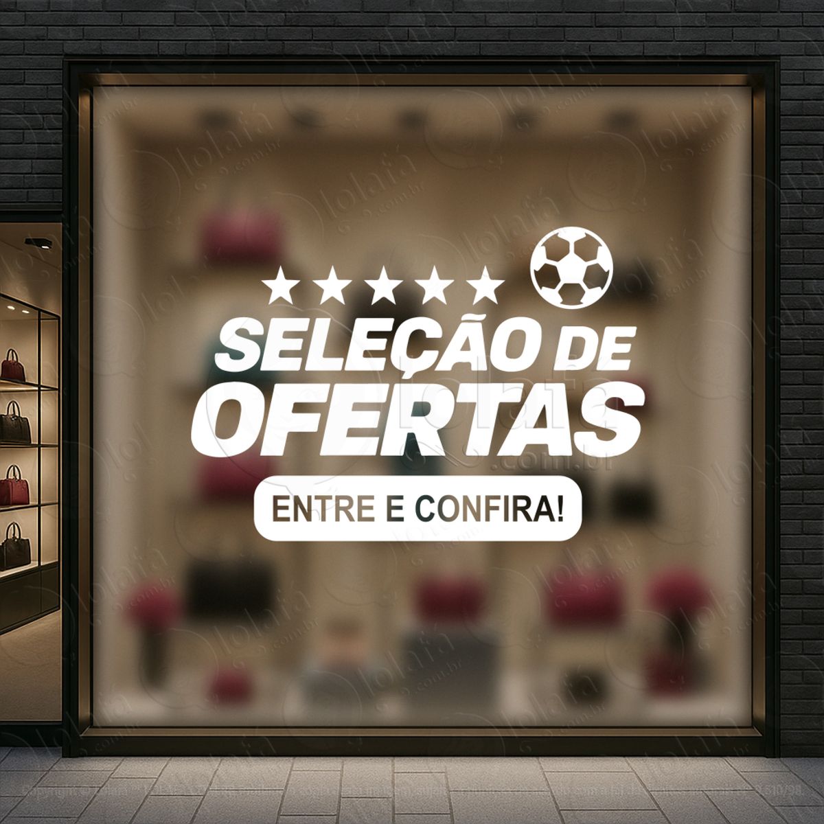 Copa de Promoção Seleção de Ofertas Adesivos Para Vitrine Copa Mod:895