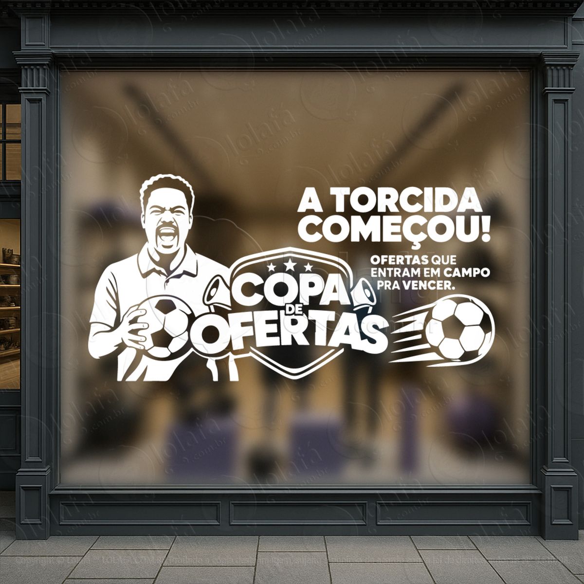 Copa de Promoção Seleção de Ofertas Adesivos Para Vitrine Copa Mod:896