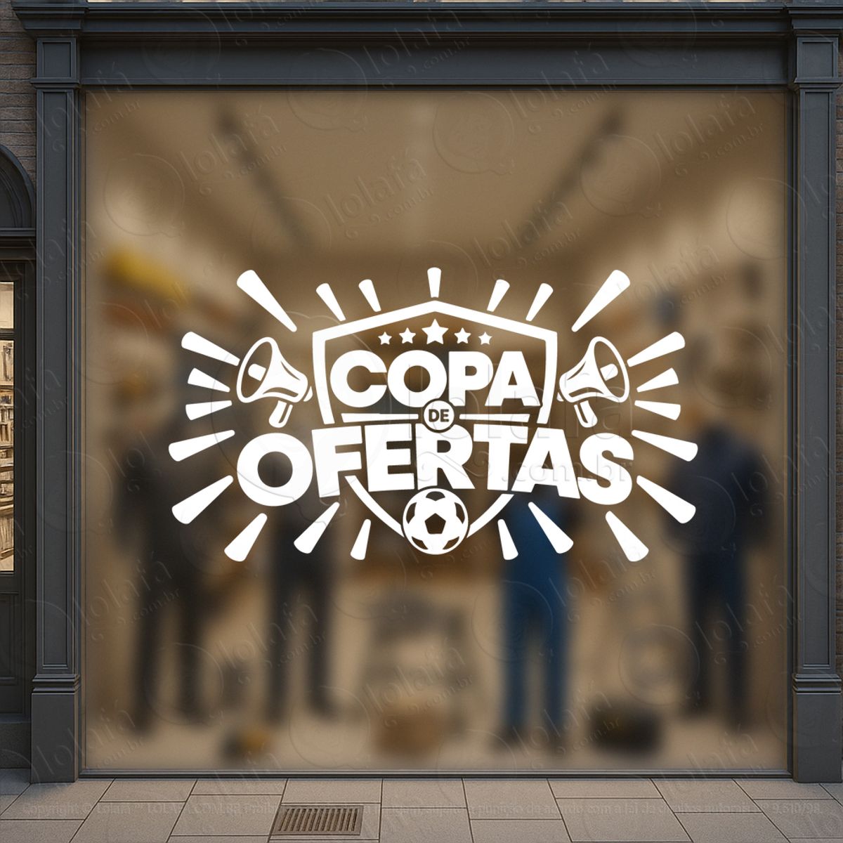 Copa de Promoção Seleção de Ofertas Adesivos Para Vitrine Copa Mod:897