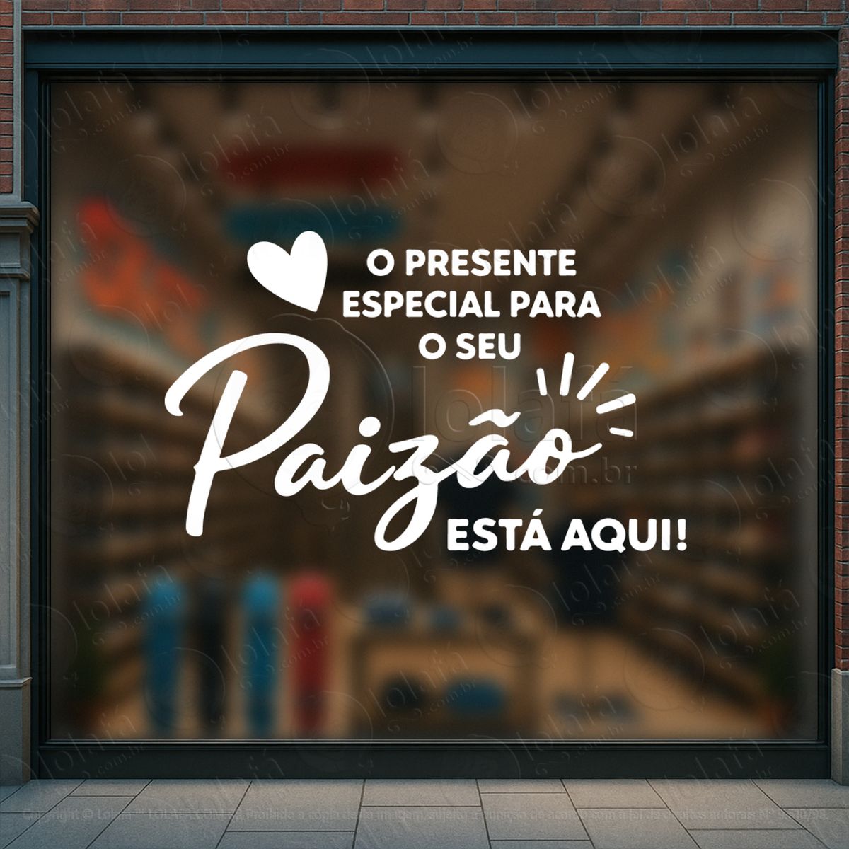dia dos pais promoção decoração loja adesivos para vitrine dia dos pais mod:981