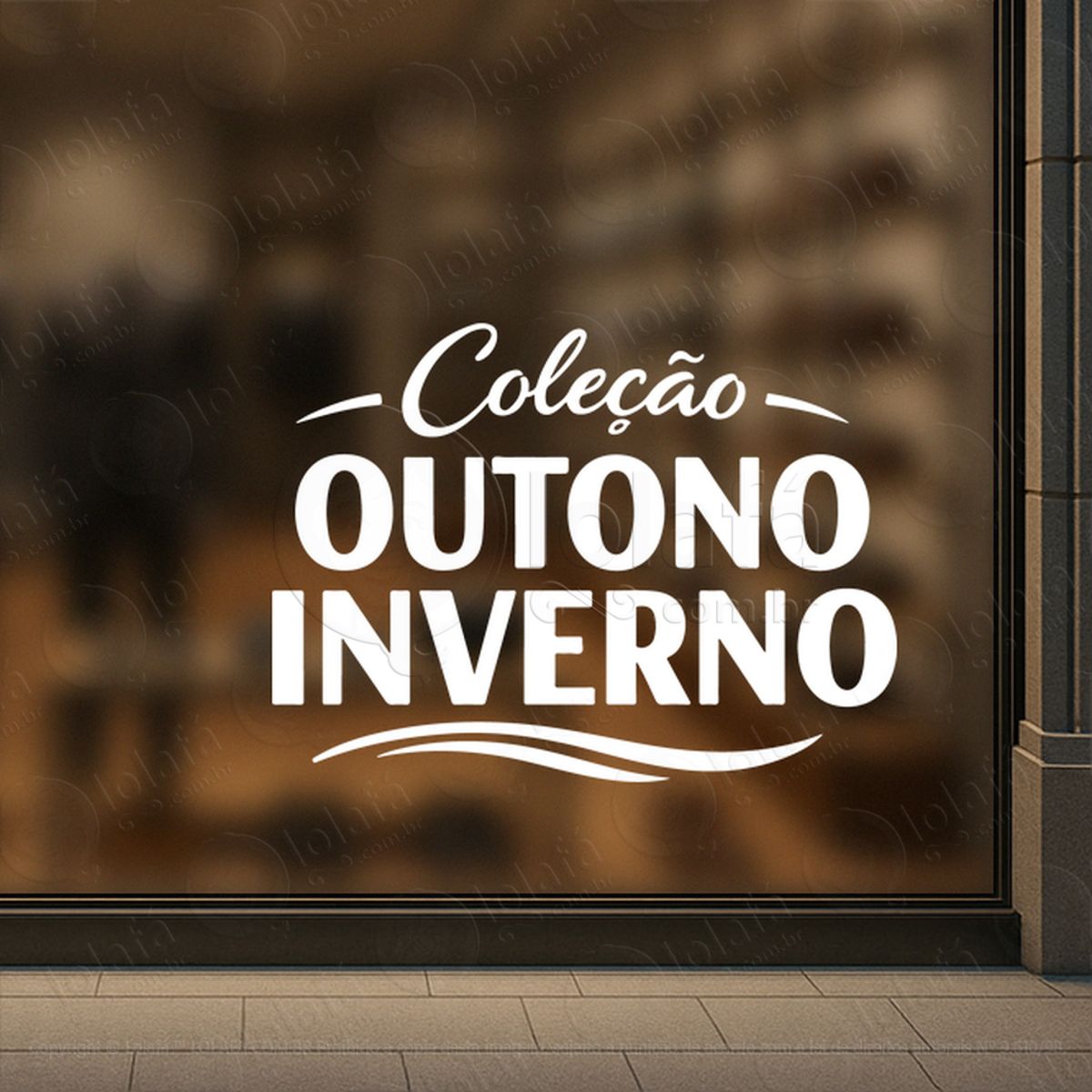 coleção outono inverno adesivos para vitrine outono inverno mod:1009