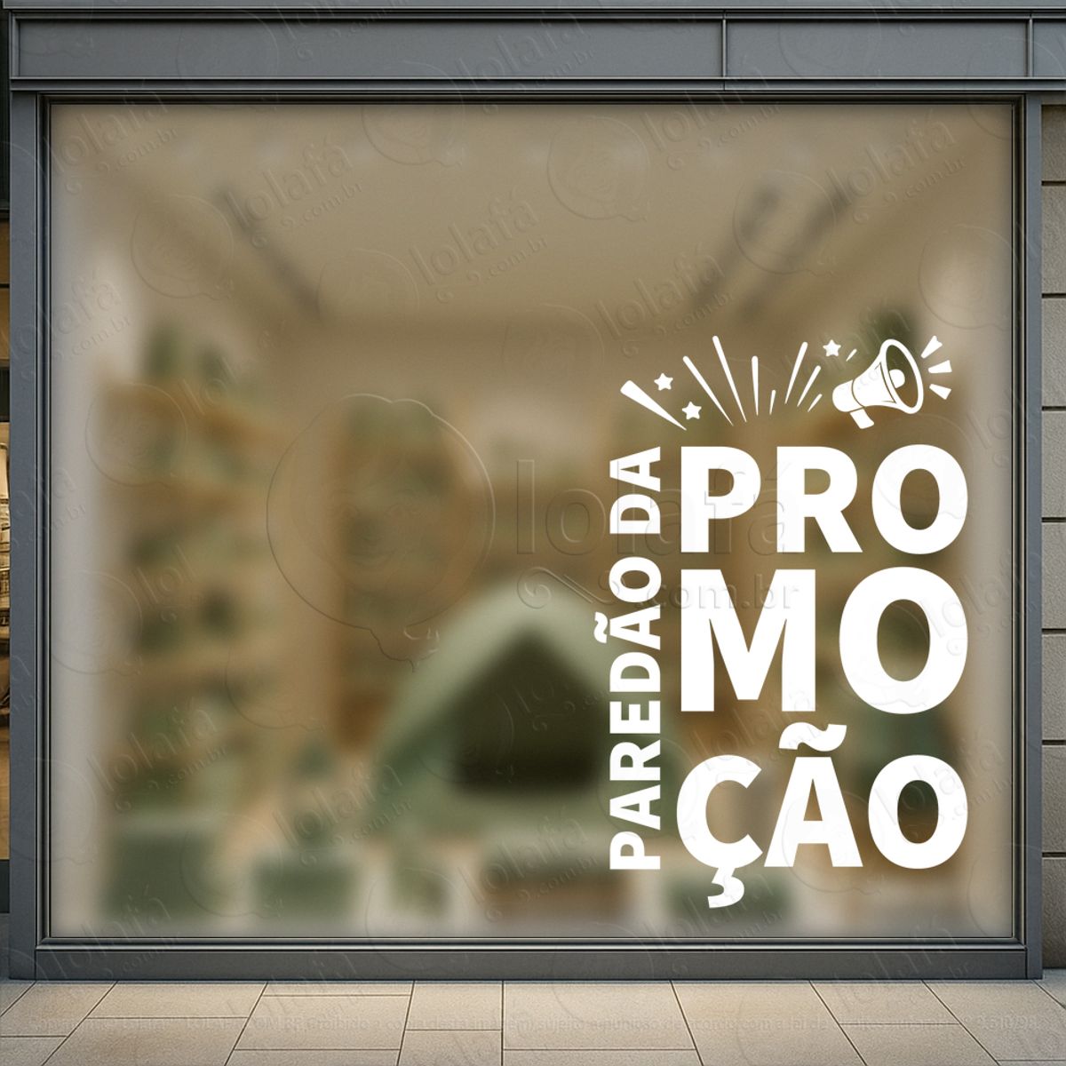 paredão da promoção loja adesivos para vitrine mod:1020