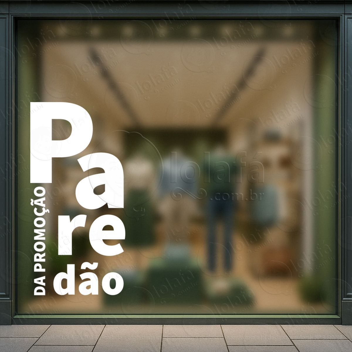 paredão da promoção loja adesivos para vitrine mod:1021