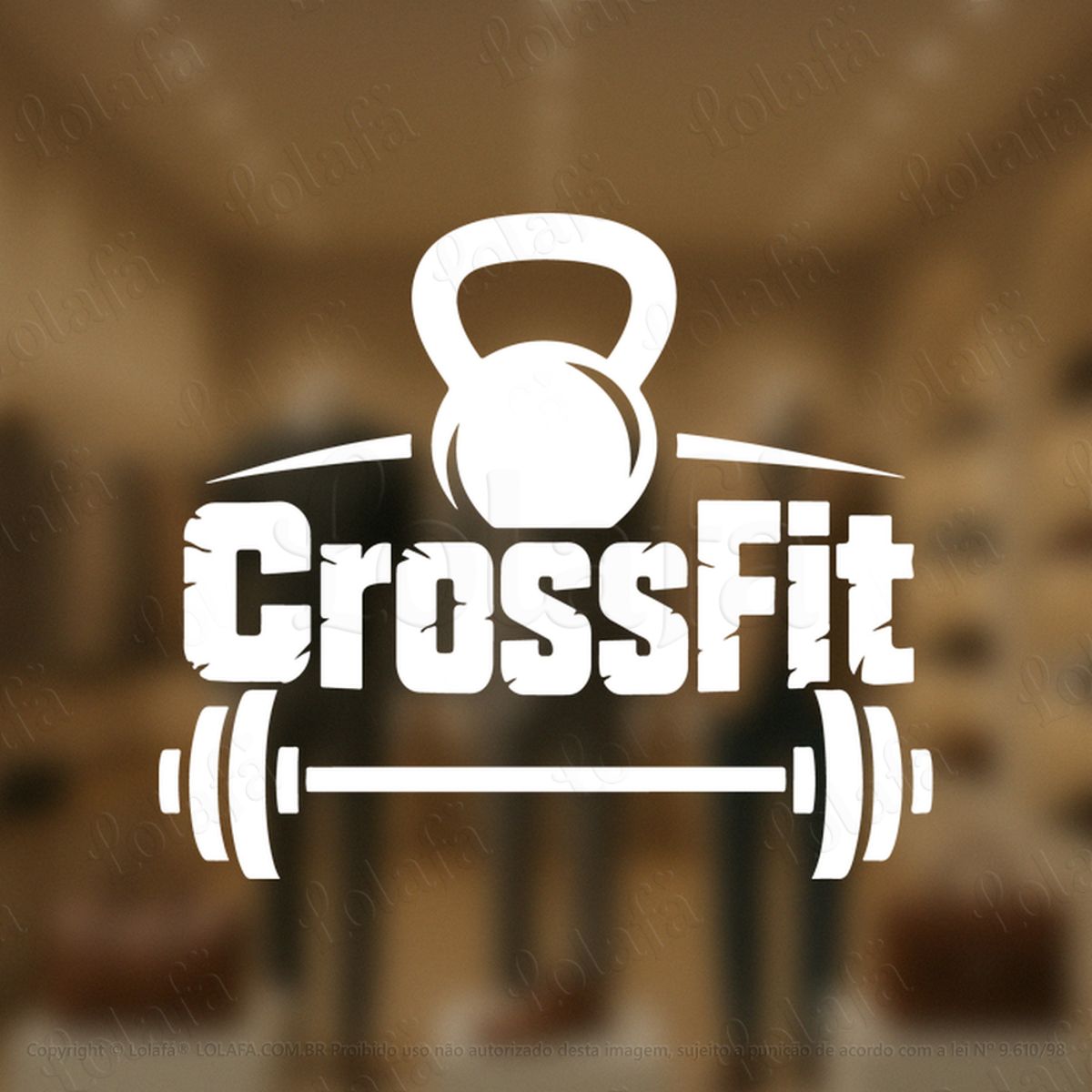 CrossFit Adesivos Para Vitrine Academia Mod:1214