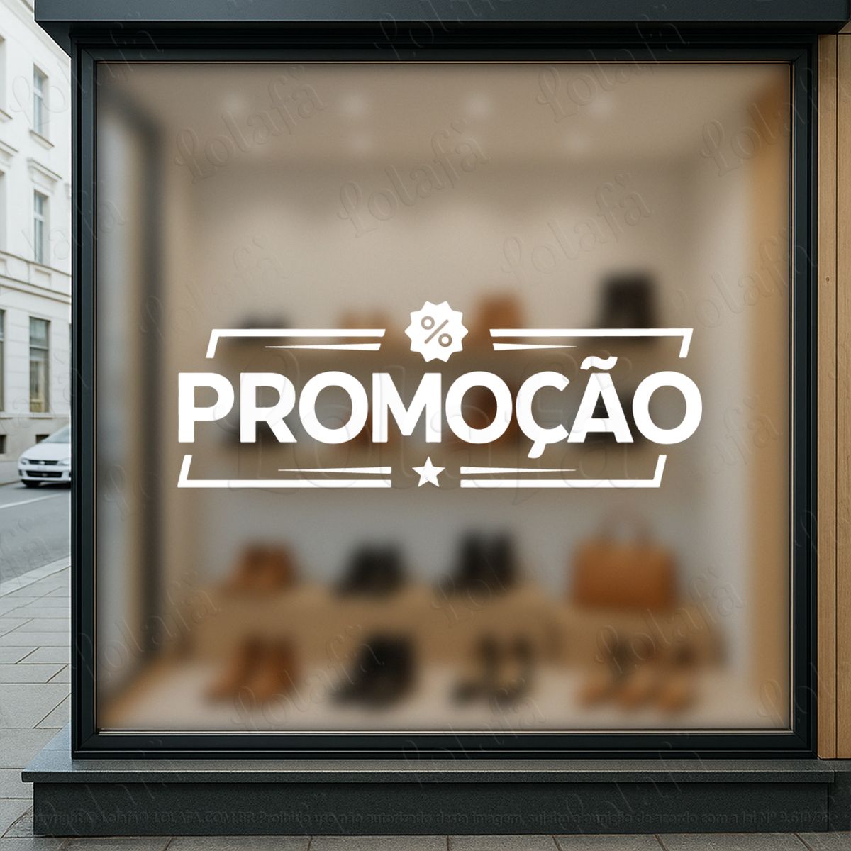 frase promoção fachada de loja adesivos para vitrine mod:1243