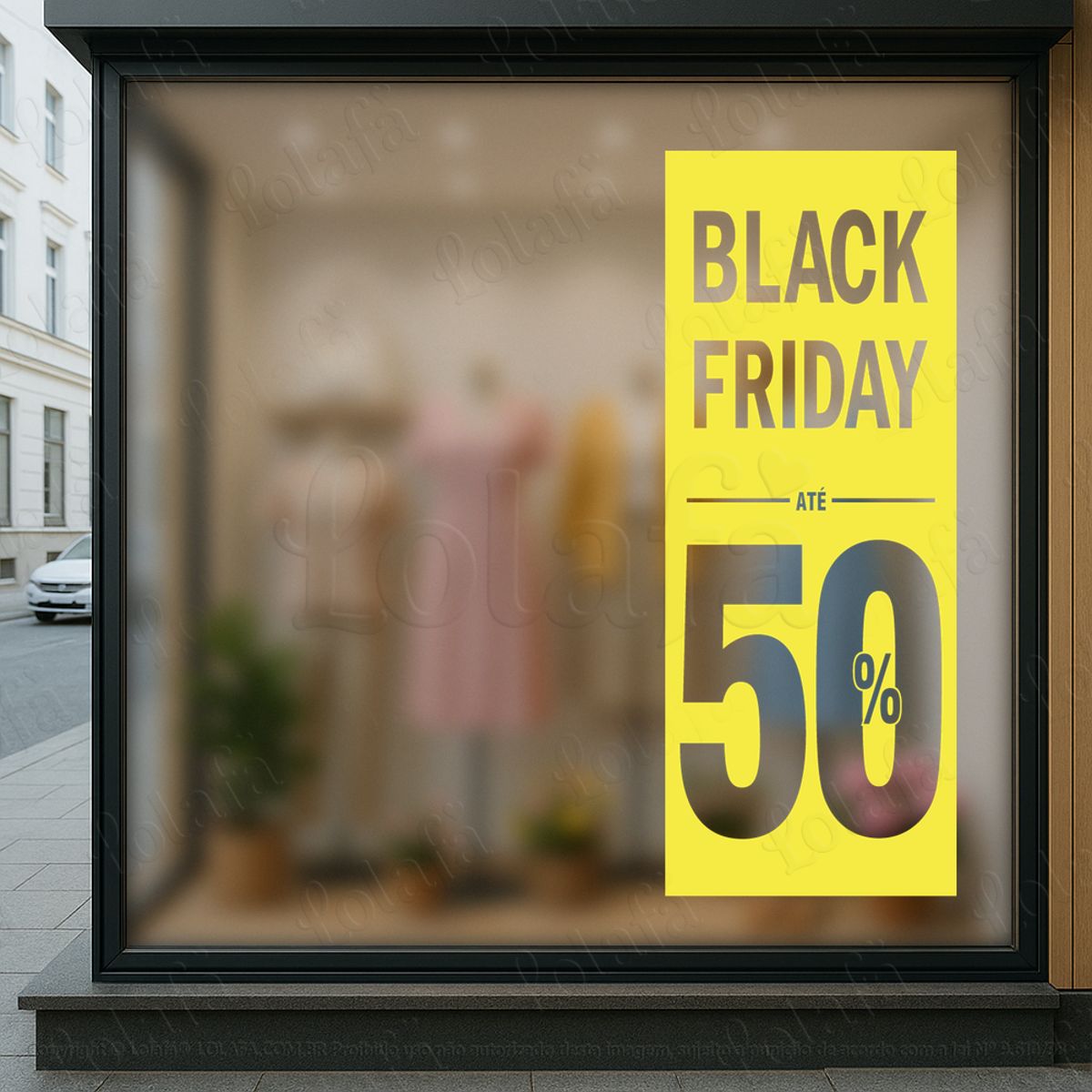 Adesivo Black Friday para Vitrine Personalizável Mod:1250