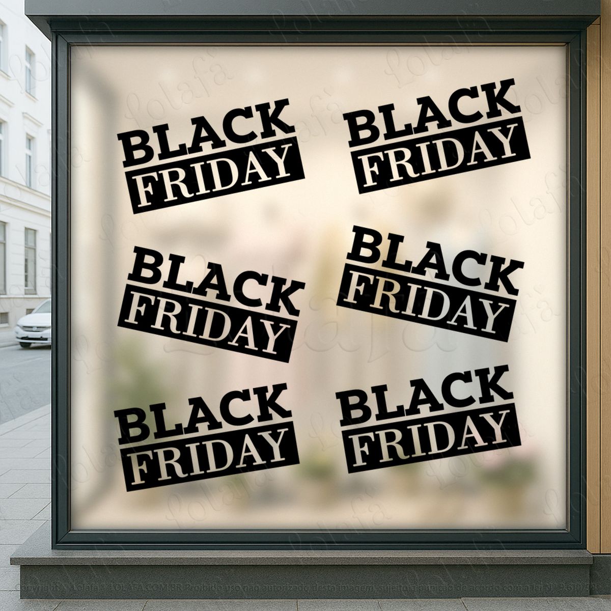 Adesivo Black Friday para Vitrine Personalizável Mod:1253