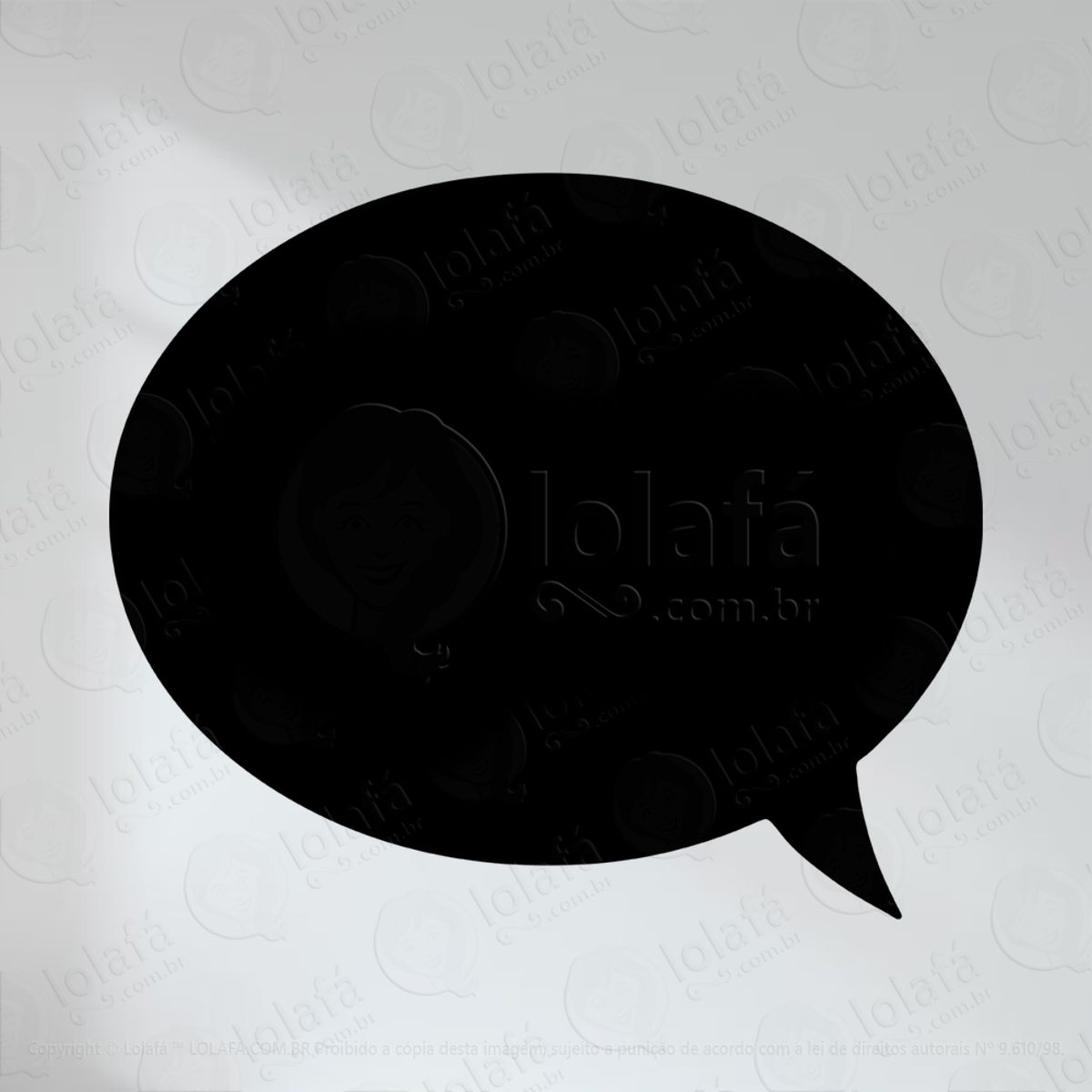 Balão Adesivo Lousa Quadro Negro de Parede para Escrever com Giz Mod:3