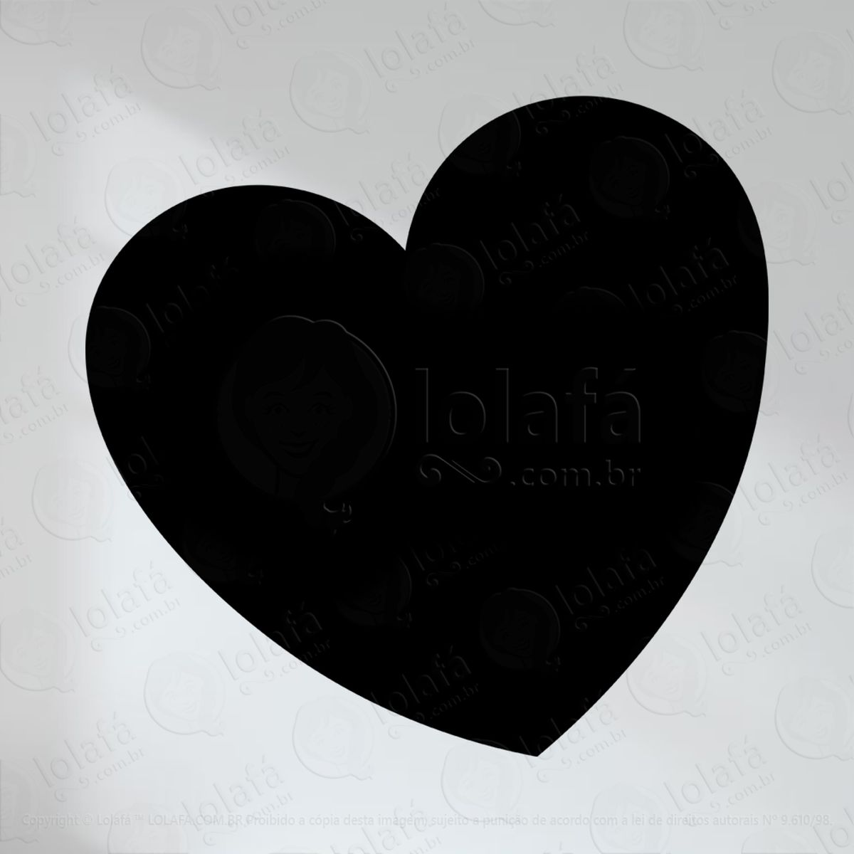 Coração Adesivo Lousa Quadro Negro de Parede para Escrever com Giz Mod:4