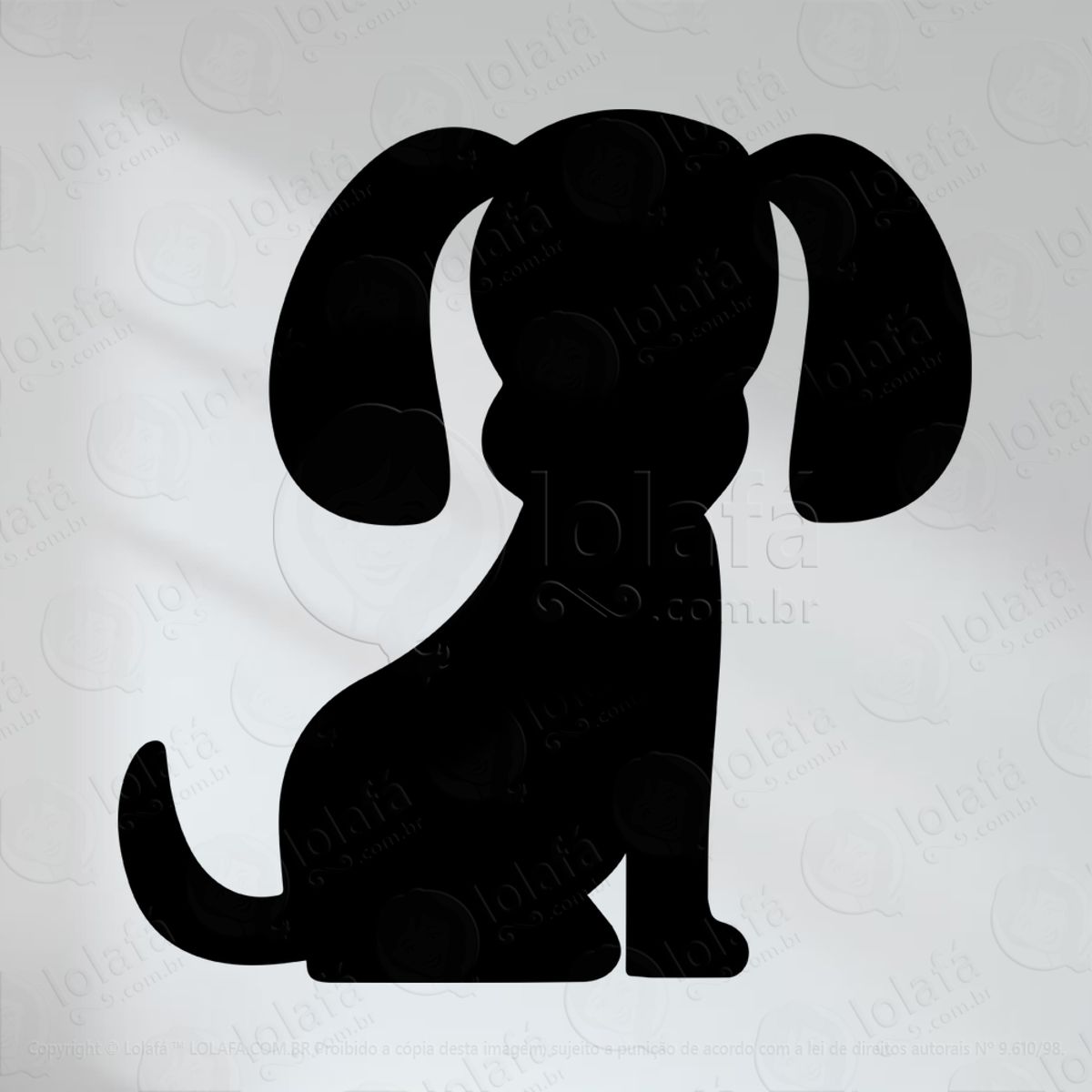 Cachorro Adesivo Lousa Quadro Negro de Parede para Escrever com Giz Mod:26