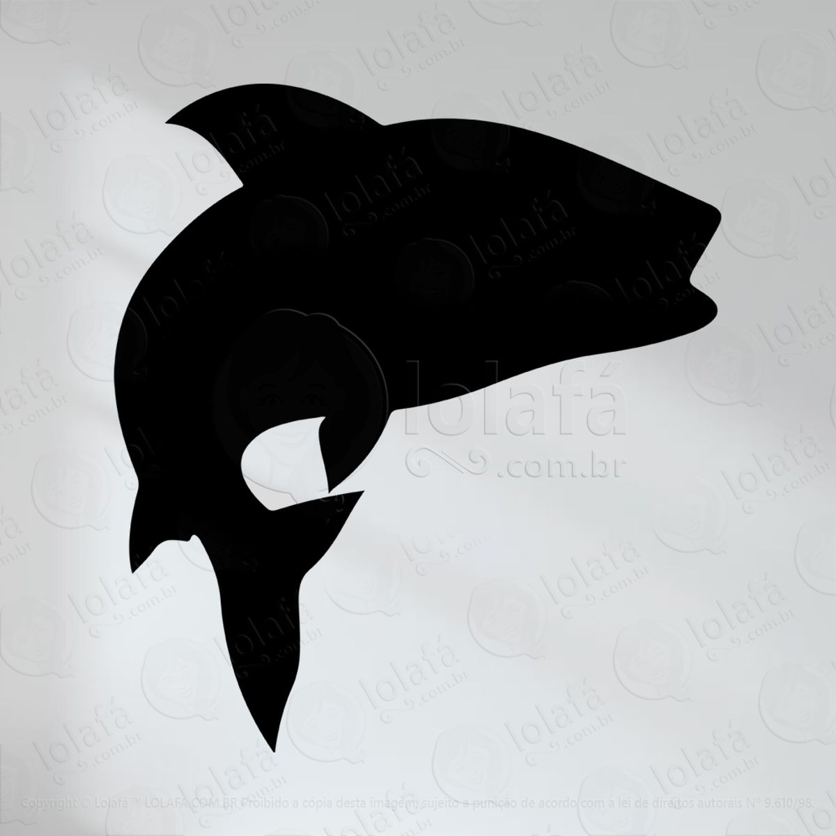 Peixe Adesivo Lousa Quadro Negro de Parede para Escrever com Giz Mod:27