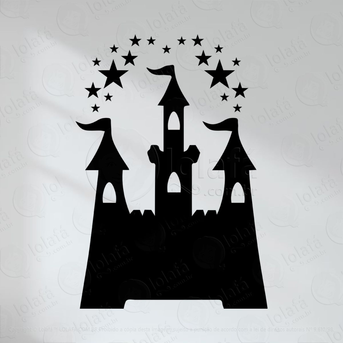 Castelo Adesivo Lousa Quadro Negro de Parede para Escrever com Giz Mod:37