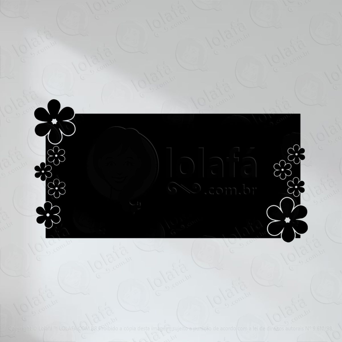 Painel Adesivo Lousa Quadro Negro de Parede para Escrever com Giz Mod:39