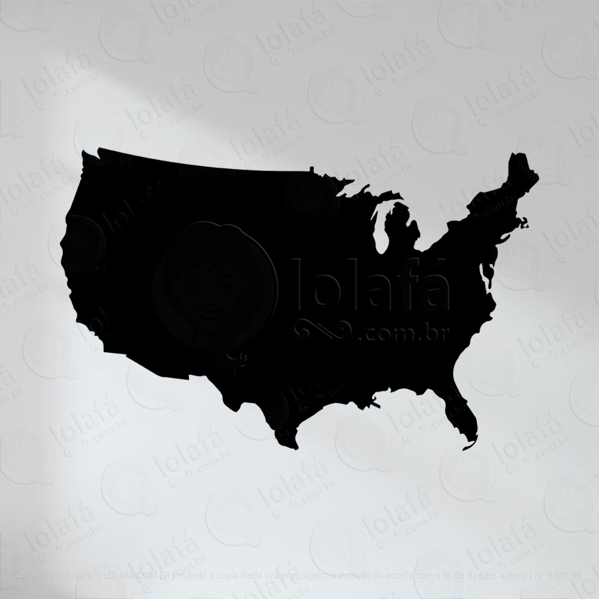 Mapa Adesivo Lousa Quadro Negro de Parede para Escrever com Giz Mod:49