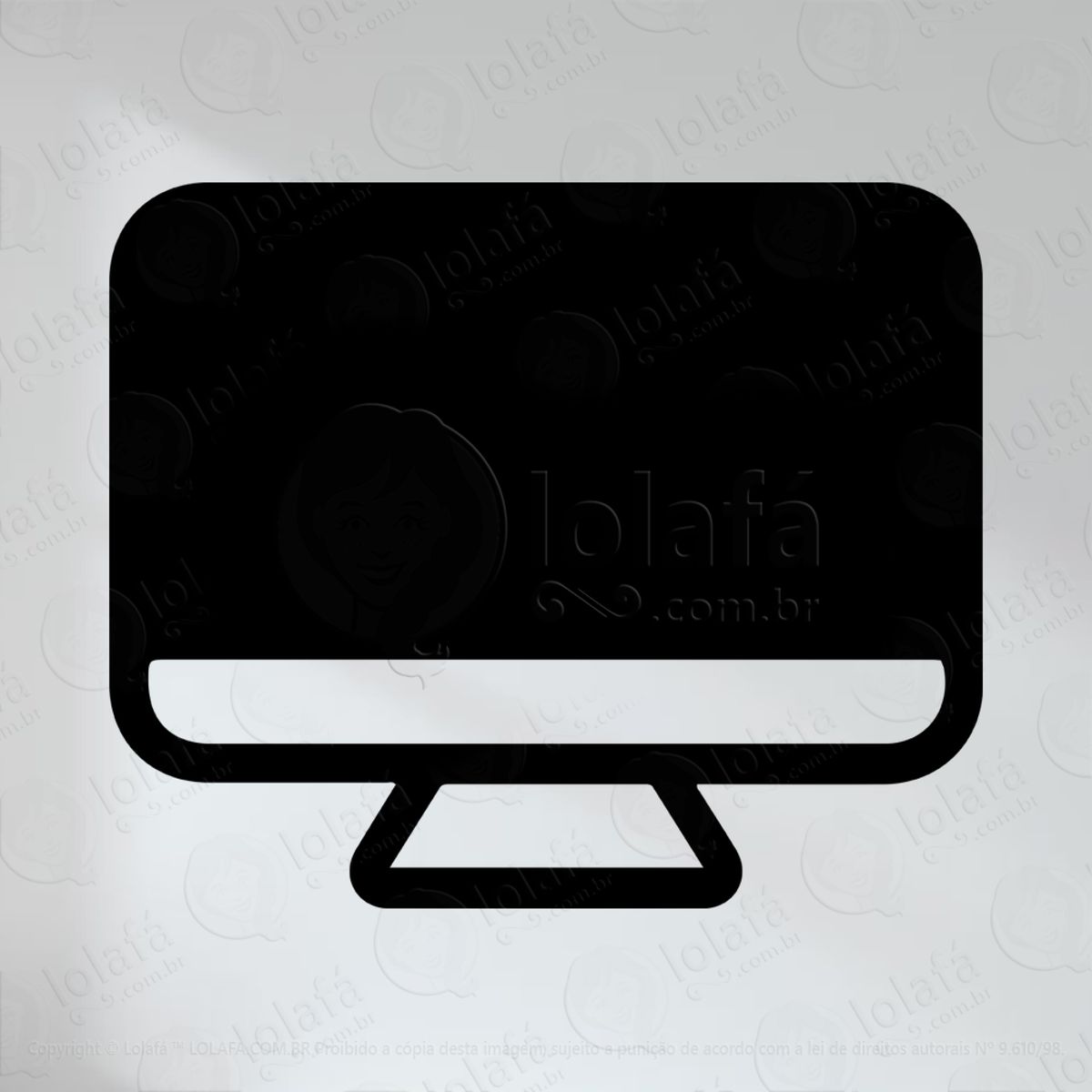 Computador Adesivo Lousa Quadro Negro de Parede para Escrever com Giz Mod:53