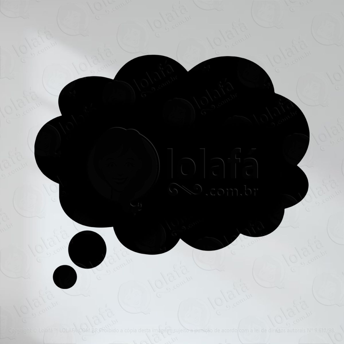 Balão Adesivo Lousa Quadro Negro de Parede para Escrever com Giz Mod:68