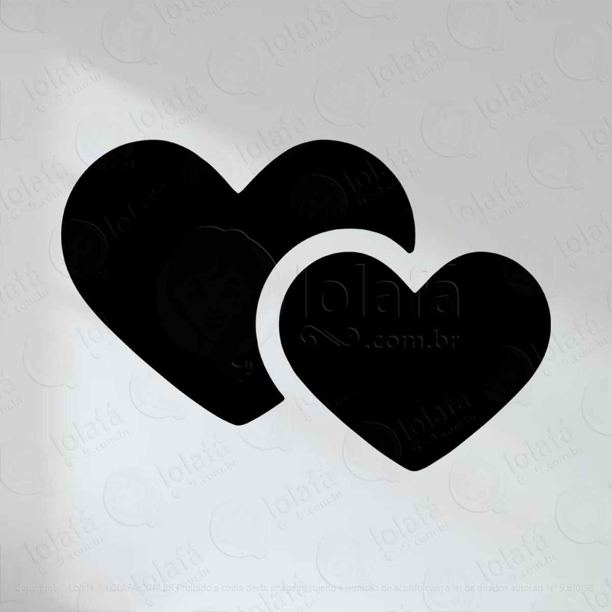 Corações Adesivo Lousa Quadro Negro de Parede para Escrever com Giz Mod:76
