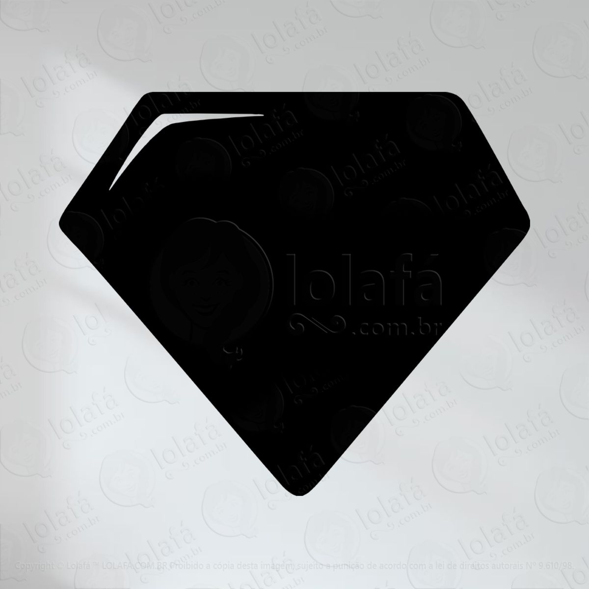 Diamante Adesivo Lousa Quadro Negro de Parede para Escrever com Giz Mod:84