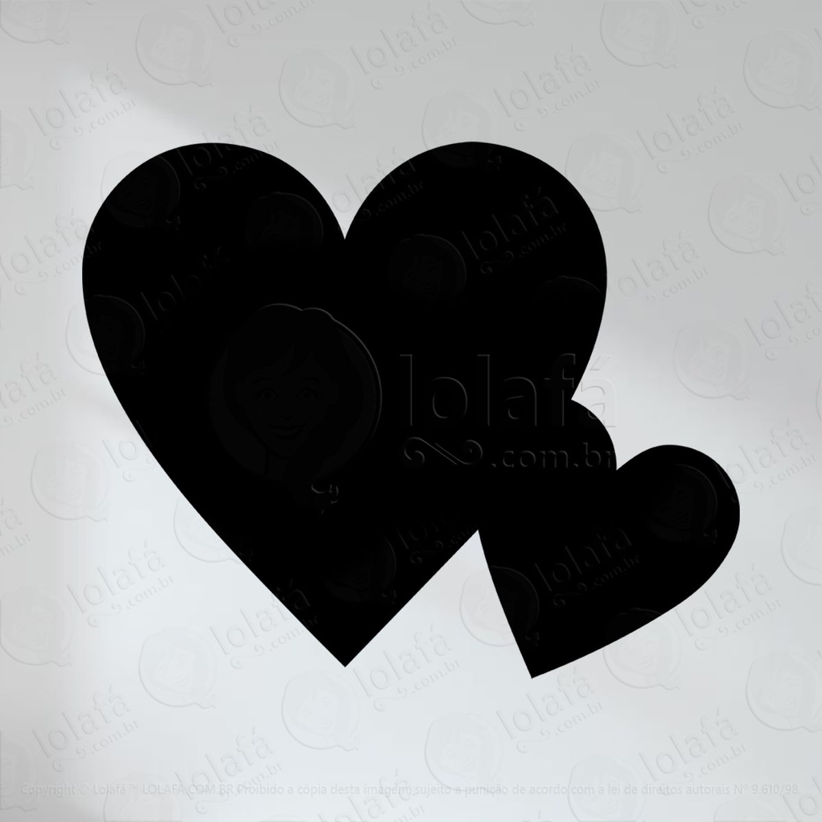 Corações Adesivo Lousa Quadro Negro de Parede para Escrever com Giz Mod:85