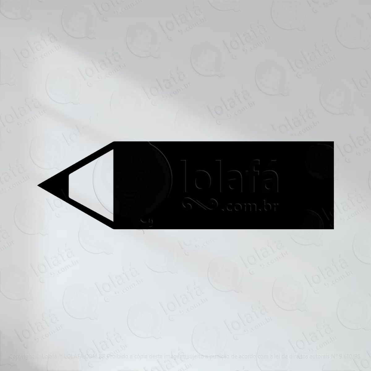 Lápis Adesivo Lousa Quadro Negro de Parede para Escrever com Giz Mod:87
