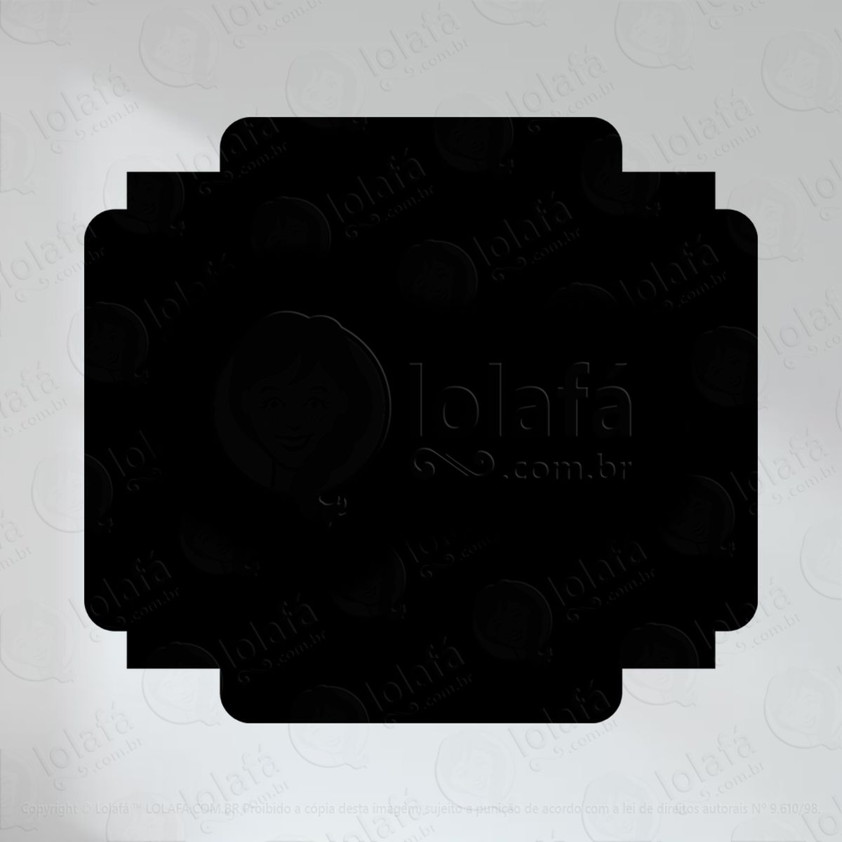 Moldura Adesivo Lousa Quadro Negro de Parede para Escrever com Giz Mod:115