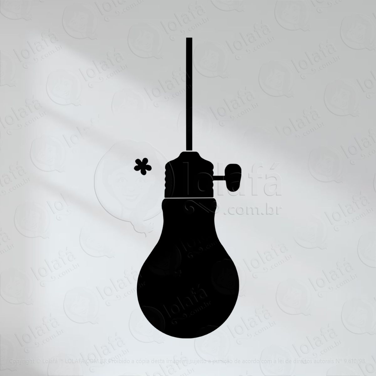Lâmpada Adesivo Lousa Quadro Negro de Parede para Escrever com Giz Mod:118