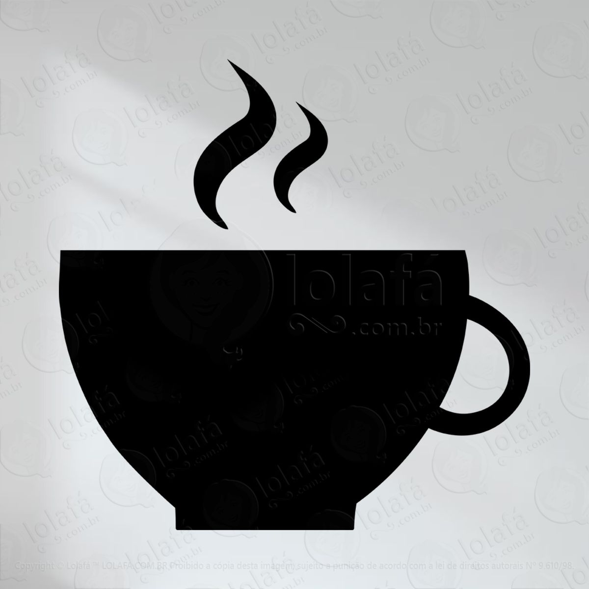 Café Adesivo Lousa Quadro Negro de Parede para Escrever com Giz Mod:119