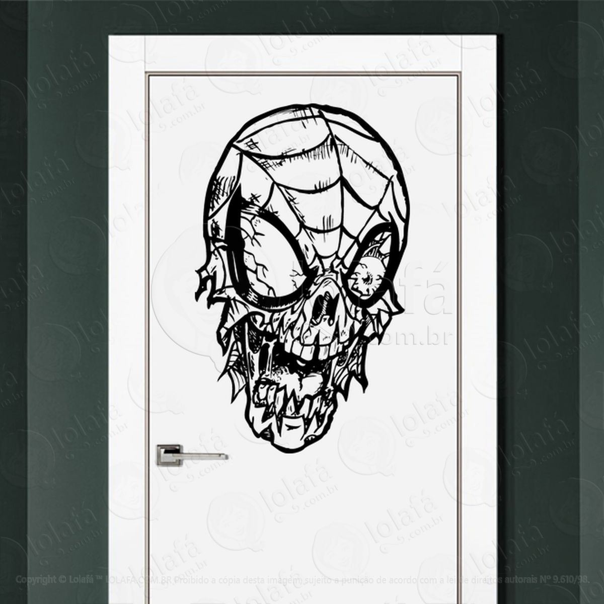 Zombie Adesivo de Parede para Quarto, Porta e Vidro Mod:8