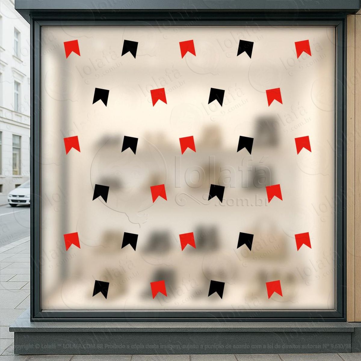 Cartela de Bandeirolas Adesivos Black Friday Mod:10