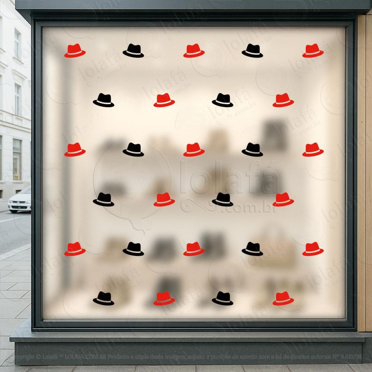 Cartela de Chapéus Adesivos Black Friday Mod:14