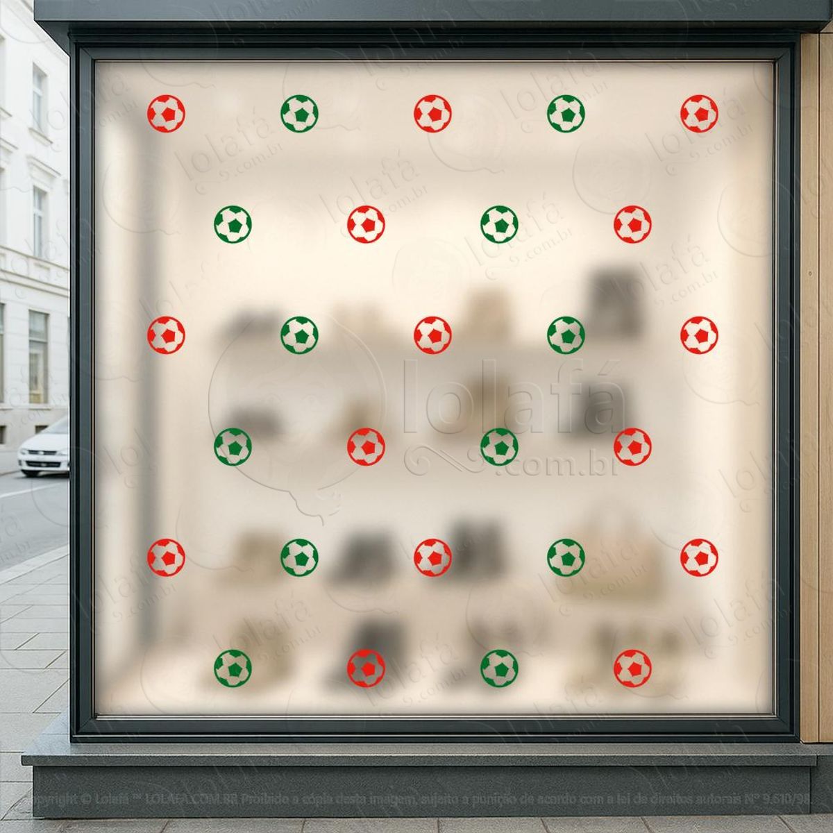 Cartela de Bolas Adesivos De Natal Mod:12
