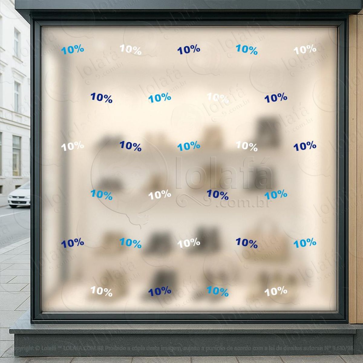 cartela de 10% adesivos para vitrine dia dos pais mod:1
