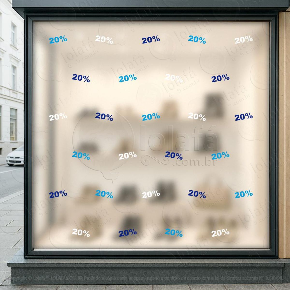 cartela de 20% adesivos para vitrine dia dos pais mod:2