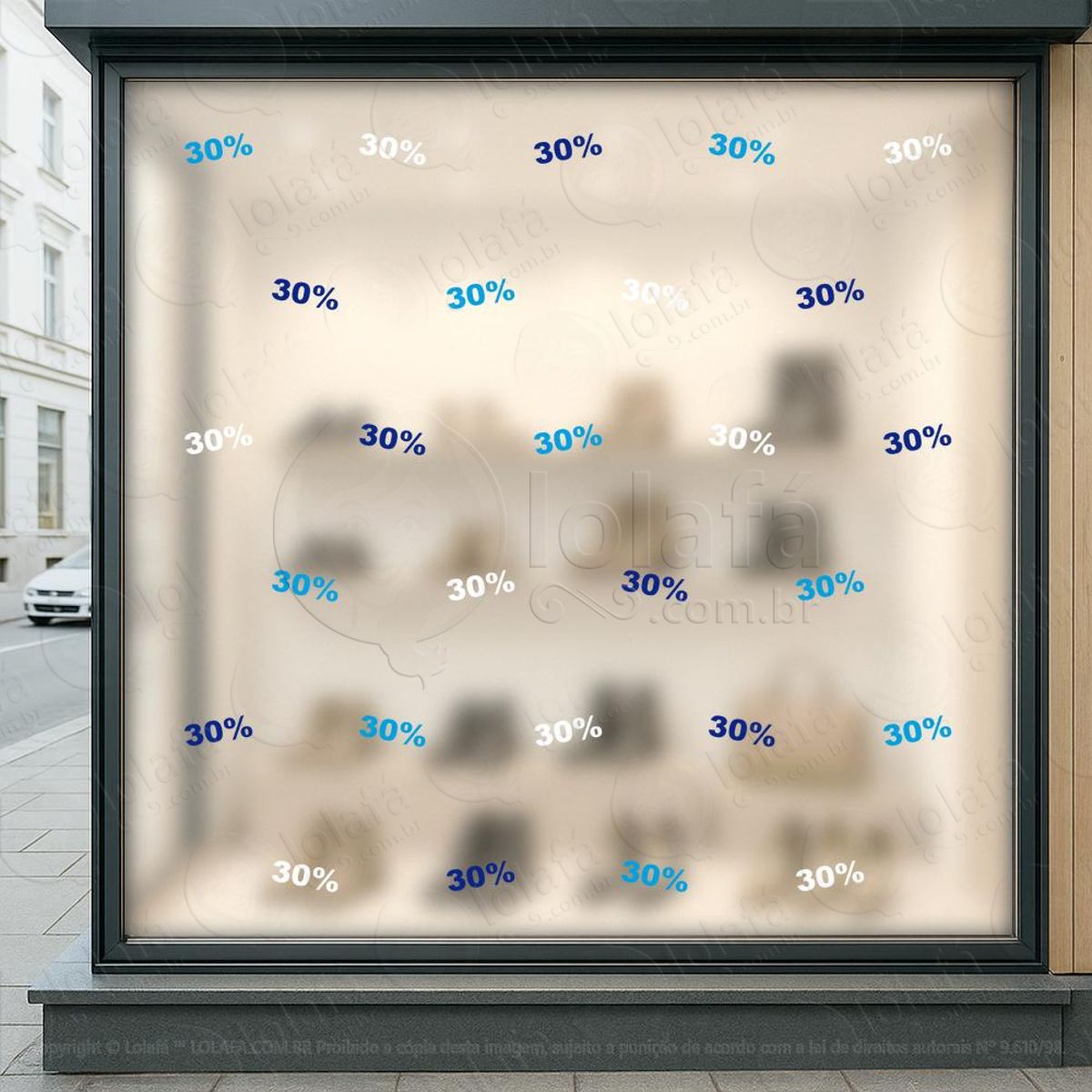 cartela de 30% adesivos para vitrine dia dos pais mod:3