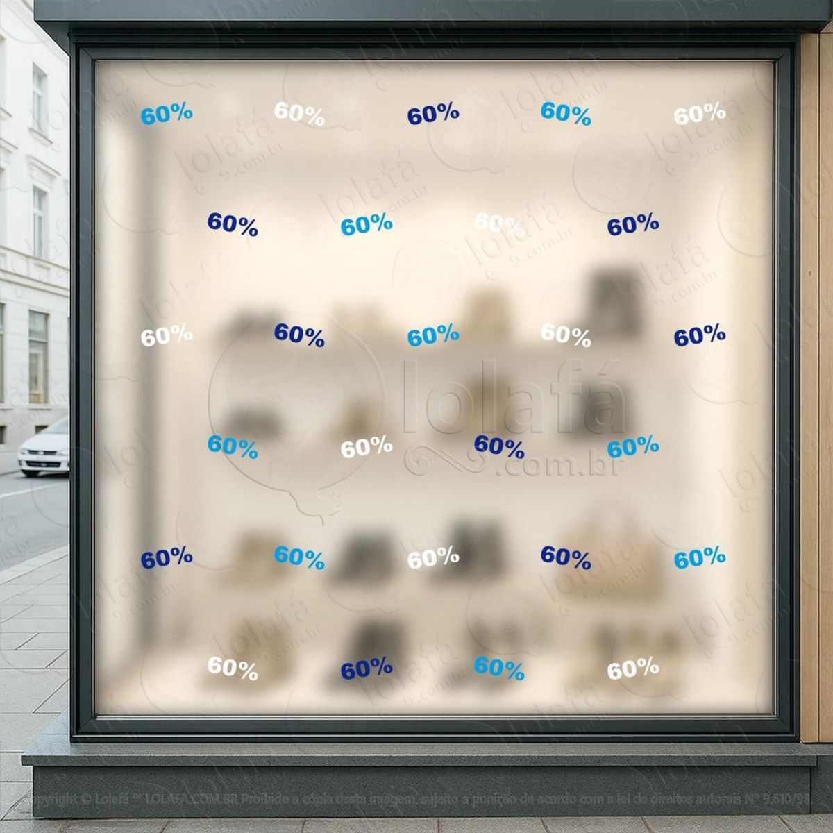 cartela de 60% adesivos para vitrine dia dos pais mod:6