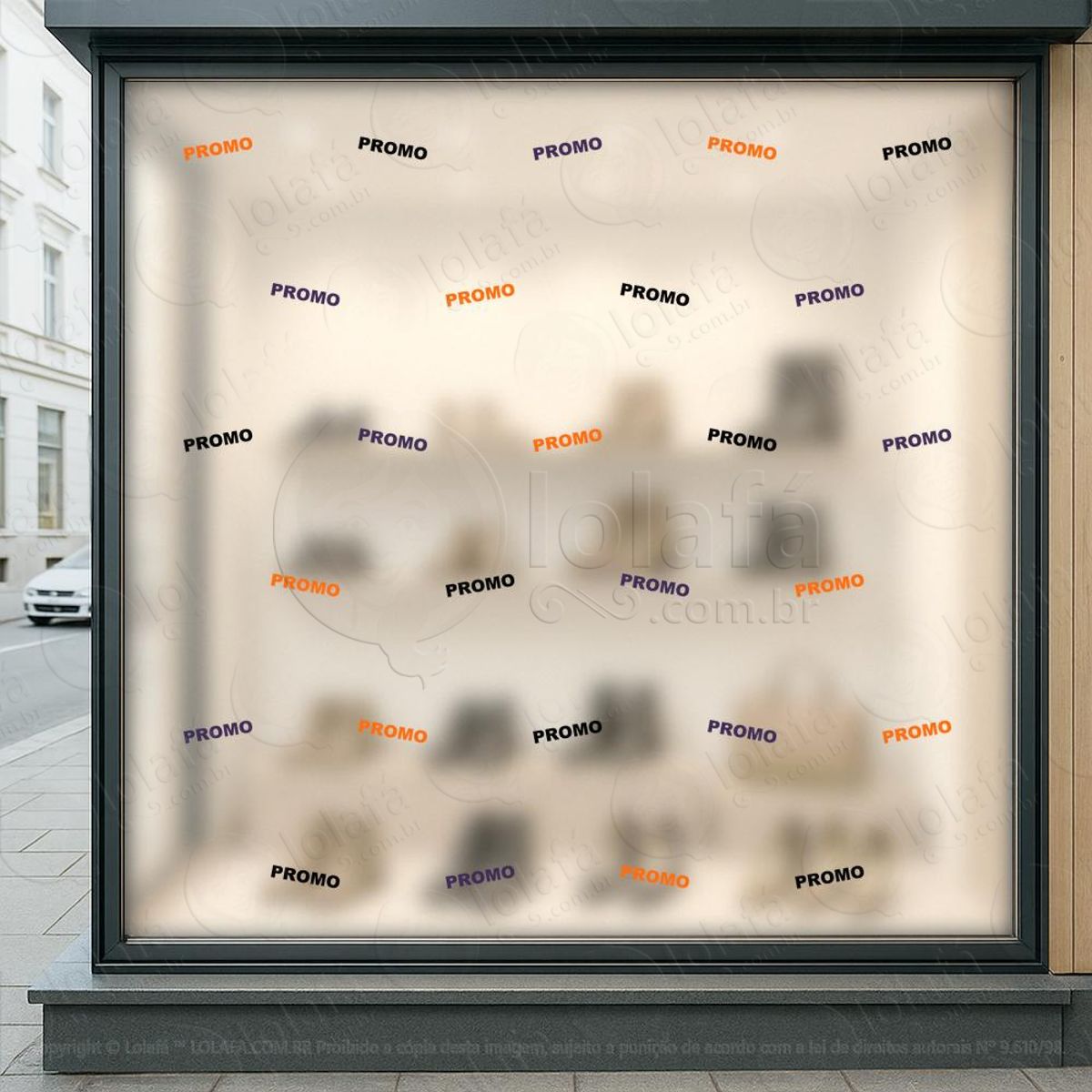Cartela de PROMO Adesivos Para Vitrine Halloween Mod:31