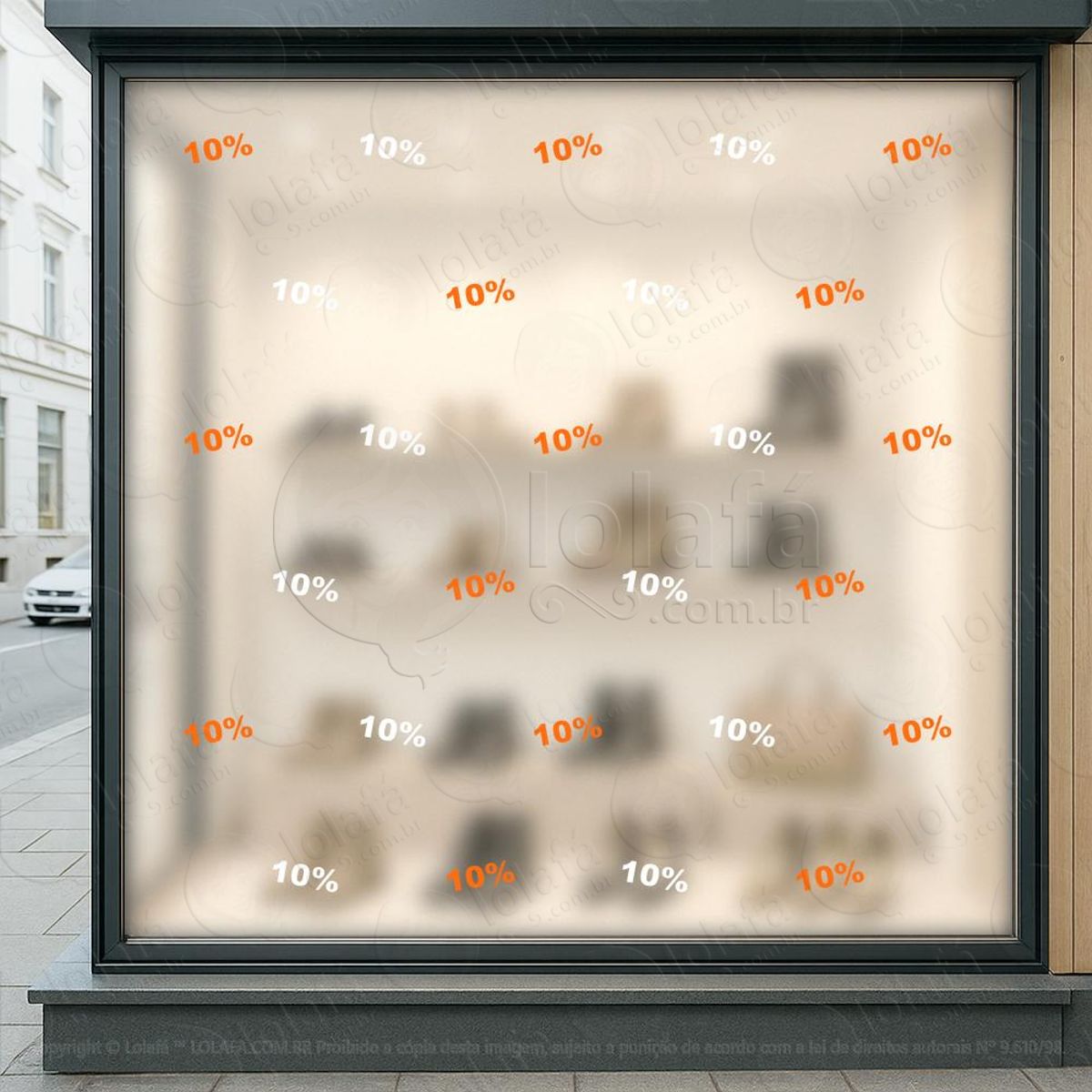 Cartela de 10% Adesivos Para Vitrine Outono Inverno Mod:1