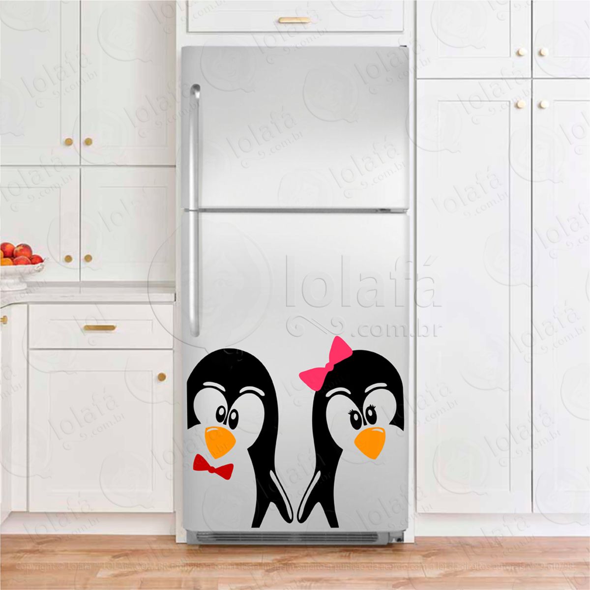 Pinguins Adesivo De Geladeira Mod:4