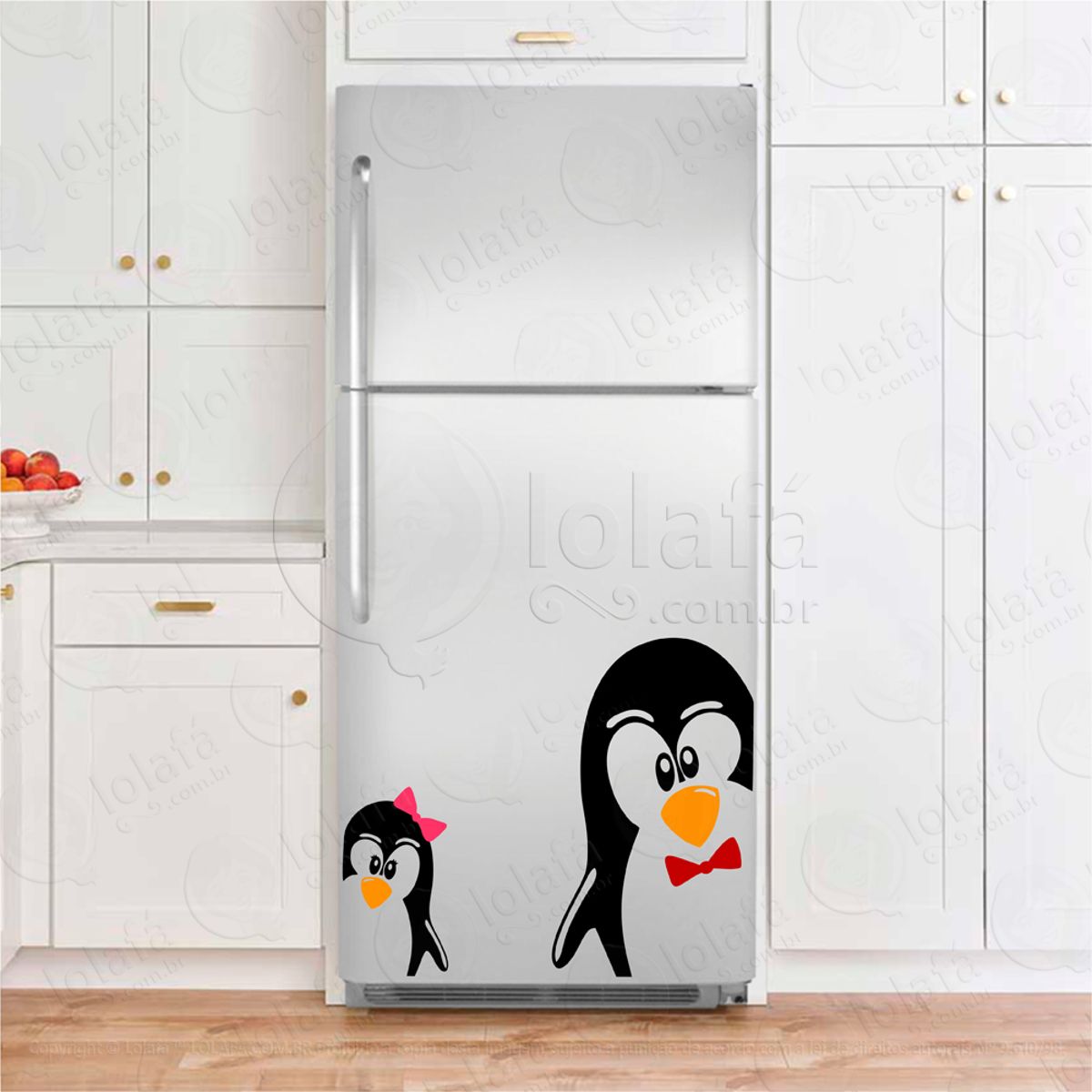 Pinguins Adesivo Geladeira Mod:7