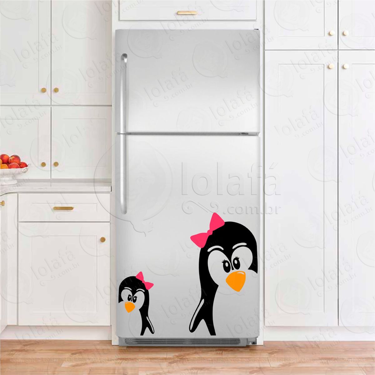 Pinguins Adesivos Geladeira Mod:8