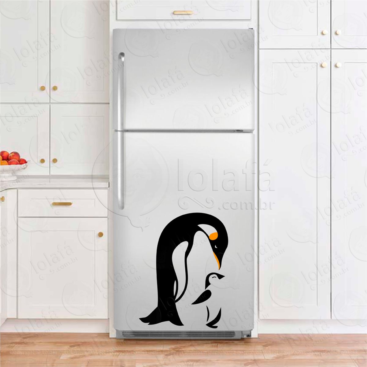 Pinguins Adesivo Geladeira Mod:17